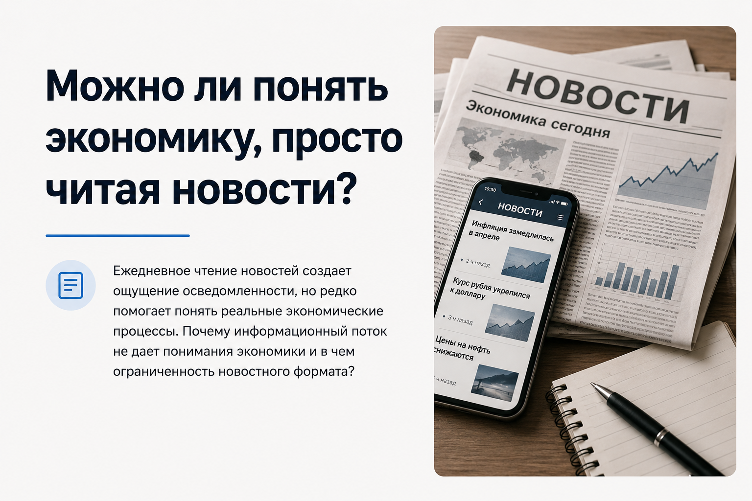 Mozno li ponat ekonomiku prosto citaa stati